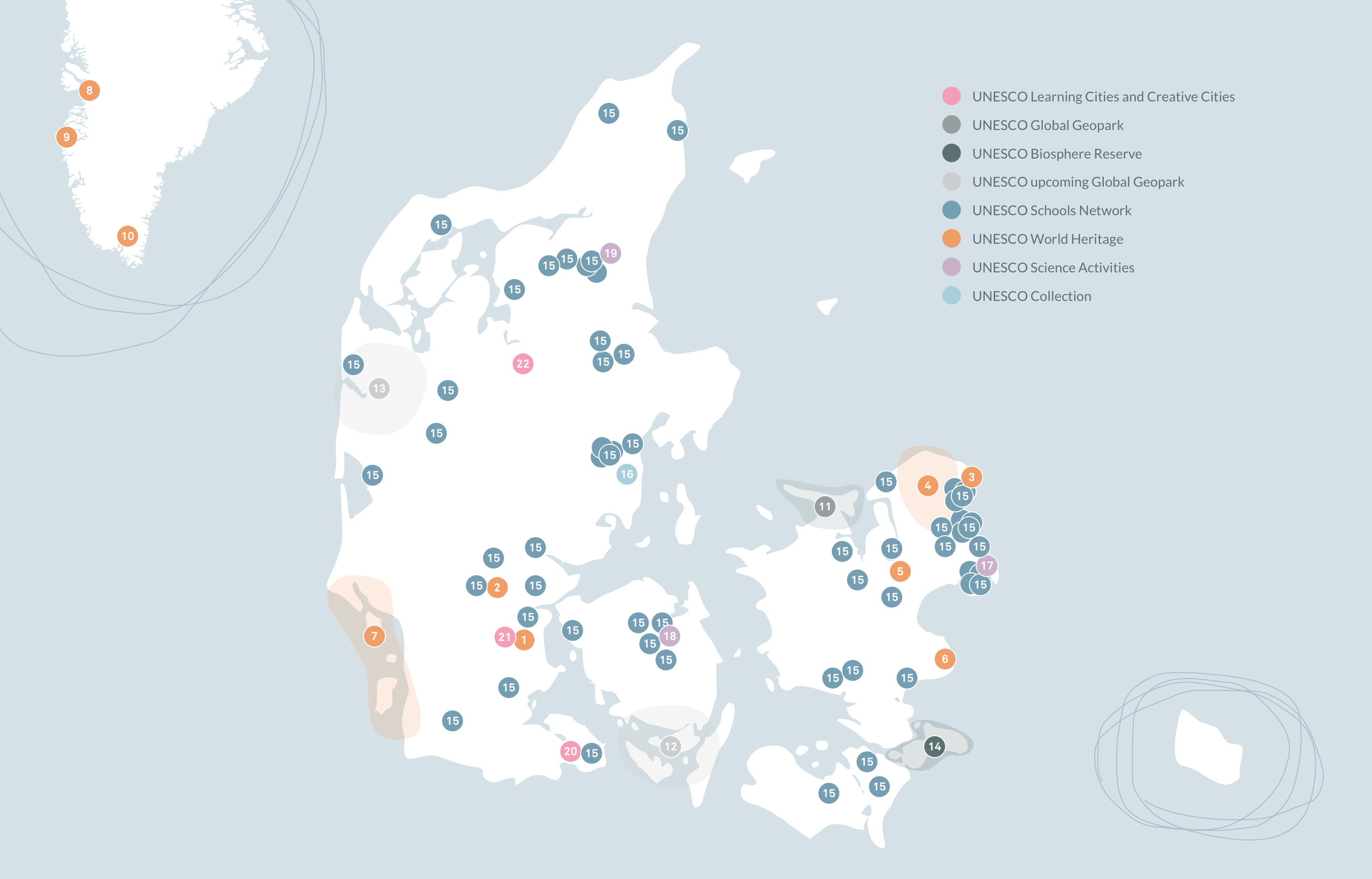 Map of UNESCO-designations.